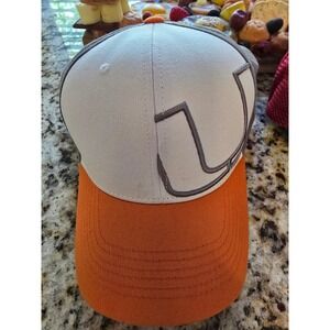 Vintage‎ University of Miami Baseball Cap Men's Medium/Large Gray Orange One Fit